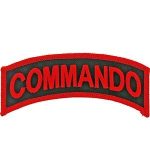 Red and Black Commando Patch